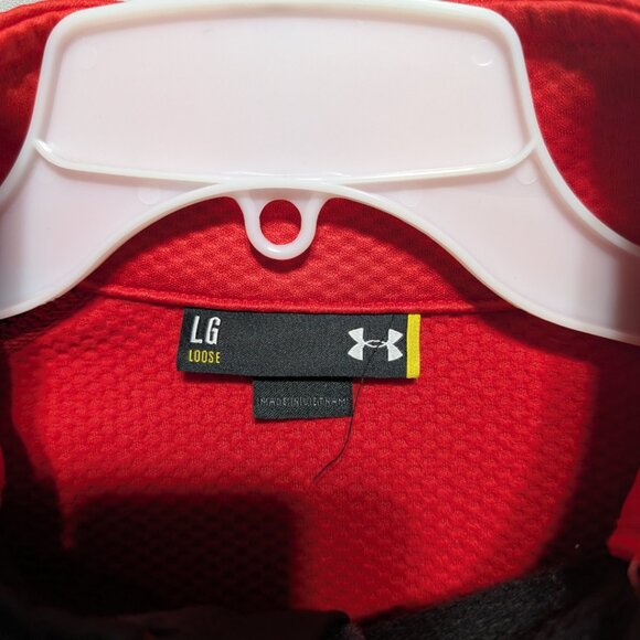 Under Armour ColdGear US Marines Semper Fi 1/4 Zip Pullover Black Red L NWT - Picture 7 of 10